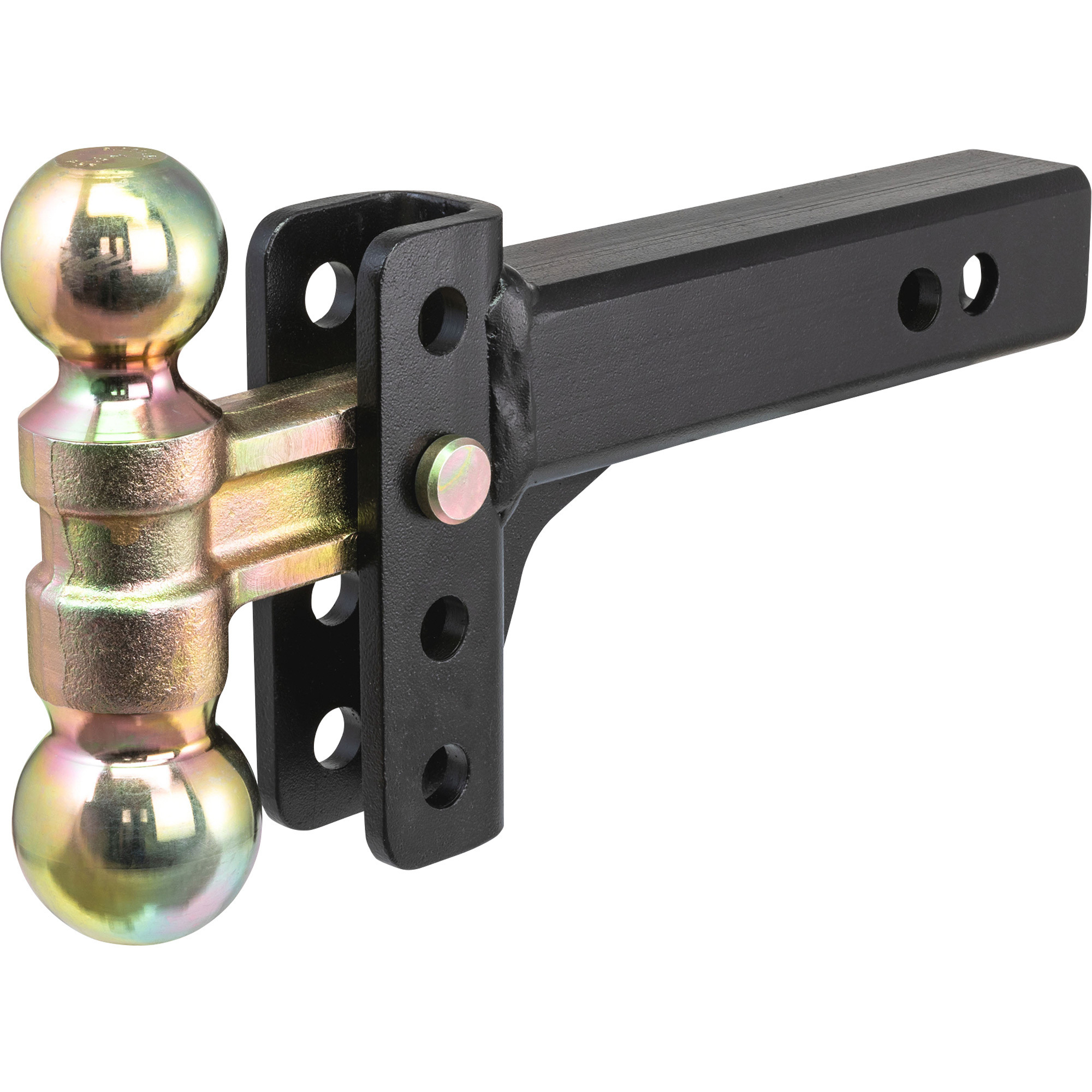 Curt Double Ball Adjustable Channel Mount, 2in. and 2 5/16in. Balls, 2in. Shank, Model# 45903